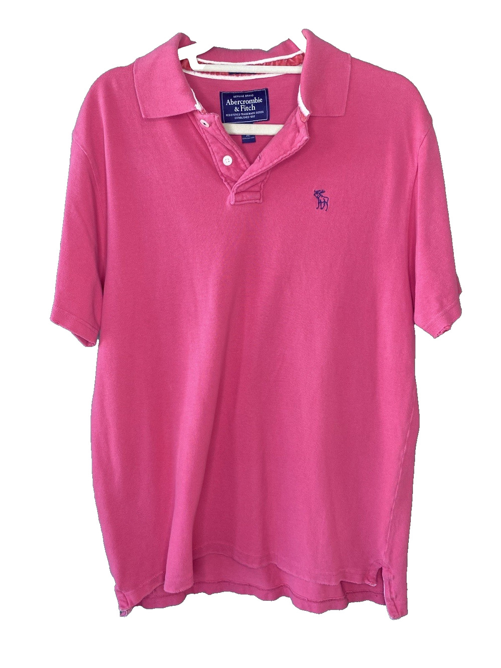 Abercrombie & Fitch Shirt Mens Size XL Muscle Fit Polo Tee Preppy Y2K Academia